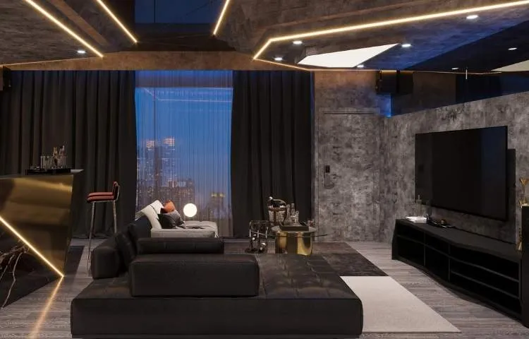 Elegant residential Interiors in Madhya Pradesh with customized decor enhancements.
