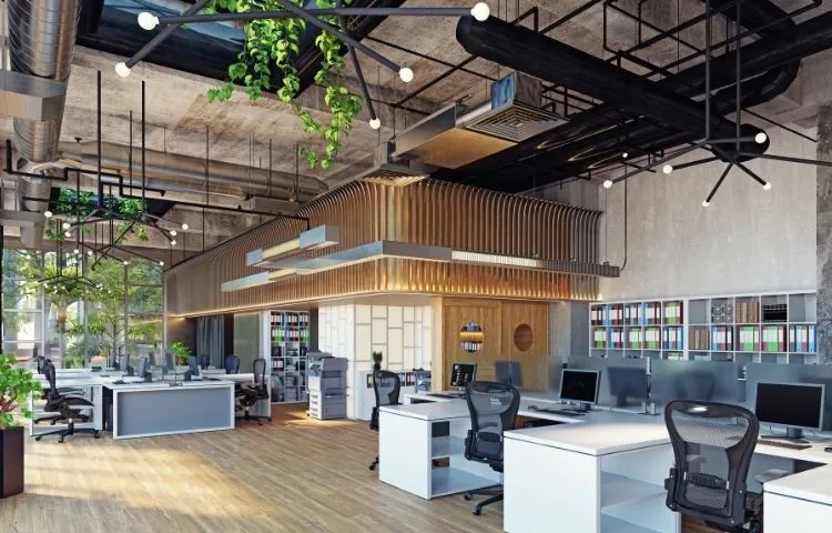 Dynamic office Interior Fit-out in Bengaluru with collaborative workspace designs.