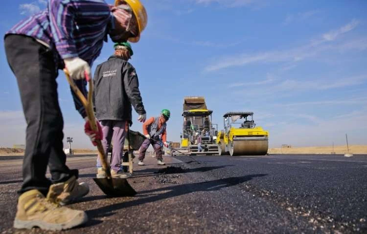 Durable concrete road construction in Madhya Pradesh with smooth surface finishing.