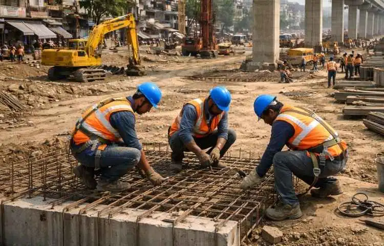 Smart building construction in Bengaluru with innovative design and execution methods.