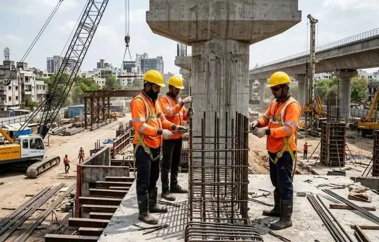 Factory building construction in Uttar Pradesh for high-performance industrial use.
