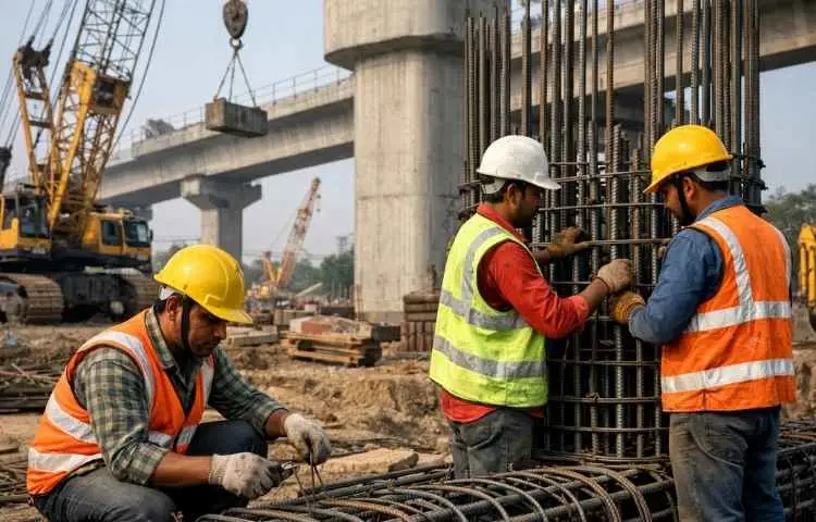Structural steel construction services in Punjab with high-performance engineering methods.